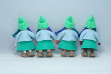 Gnome World - Cave Gnome Family Doll Set – 2.5" & 3” Handmade Felt Waldorf Decorations by Ambrosius