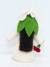 Cherry Blossom Fairy Doll – 2.5” Handmade Felt Waldorf Decoration by Ambrosius