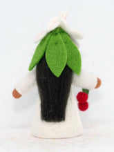 Cherry Blossom Fairy Doll – 2.5” Handmade Felt Waldorf Decoration by Ambrosius