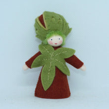 Handmade Chestnut Fairy Doll by Ambrosius – Eco-Friendly Wool Felt Waldorf Toy from Eco Flower Fairies LLC