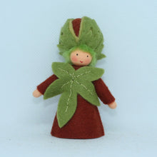 Handmade Chestnut Fairy Doll by Ambrosius – Eco-Friendly Wool Felt Waldorf Toy from Eco Flower Fairies LLC