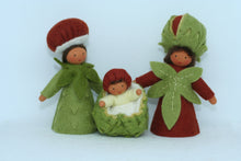Handmade Chestnut Fairy Doll Set by Ambrosius – Eco-Friendly Wool Felt Waldorf Toy from Eco Flower Fairies LLC