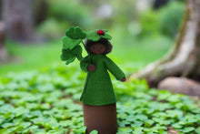Clover Fairy Doll – 2.5” & 3" Handmade Felt Waldorf Decorations by Ambrosius
