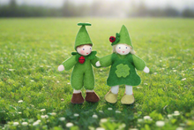 Handmade Clover Pixie Doll by Ambrosius – Eco-Friendly Wool Felt Waldorf Toy from Eco Flower Fairies LLC