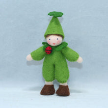 Handmade Clover Pixie Doll by Ambrosius – Eco-Friendly Wool Felt Waldorf Toy from Eco Flower Fairies LLC