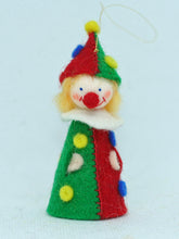 Handmade Jingle Clown Doll by Ambrosius – Eco-Friendly Wool Felt Waldorf Toy from Eco Flower Fairies LLC