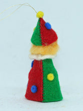 Jingle Clown Doll – 2" Handmade Felt Waldorf Decoration by Ambrosius