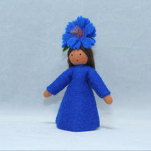 Handmade Cornflower Fairy Doll by Ambrosius – Eco-Friendly Wool Felt Waldorf Toy from Eco Flower Fairies LLC
