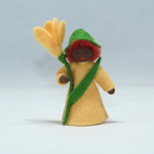 Handmade Crocus Fairy Doll by Ambrosius – Eco-Friendly Wool Felt Waldorf Toy from Eco Flower Fairies LLC
