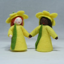 Daffodil Fairy Doll – 2.5” & 3" Handmade Felt Waldorf Decorations by Ambrosius