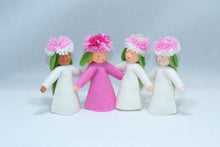 English Daisy Fairy Doll – 3” Handmade Felt Waldorf Decoration by Ambrosius