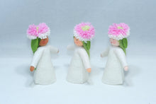 English Daisy Fairy Doll – 3” Handmade Felt Waldorf Decoration by Ambrosius