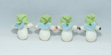 Flower Pixie Family Doll Set – 2.5”, 3" & 3.5" Handmade Felt Waldorf Decorations by Ambrosius