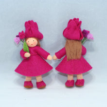 Flower Pixie Doll – 2.5” Handmade Felt Waldorf Decoration by Ambrosius