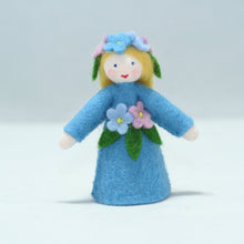Forget-Me-Not Fairy Doll – 2.5” & 3" Handmade Felt Waldorf Decorations by Ambrosius