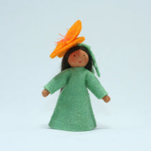 Handmade Golden Poppy Fairy Doll by Ambrosius – Eco-Friendly Wool Felt Waldorf Toy from Eco Flower Fairies LLC