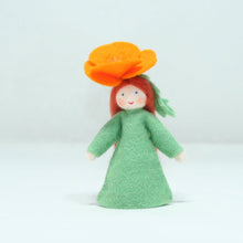 Handmade Golden Poppy Fairy Doll by Ambrosius – Eco-Friendly Wool Felt Waldorf Toy from Eco Flower Fairies LLC