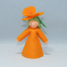 Handmade Golden Poppy Fairy Doll by Ambrosius – Eco-Friendly Wool Felt Waldorf Toy from Eco Flower Fairies LLC