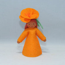 Handmade Golden Poppy Fairy Doll by Ambrosius – Eco-Friendly Wool Felt Waldorf Toy from Eco Flower Fairies LLC