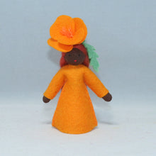 Handmade Golden Poppy Fairy Doll by Ambrosius – Eco-Friendly Wool Felt Waldorf Toy from Eco Flower Fairies LLC
