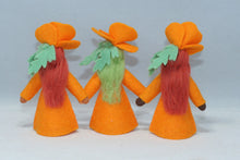 Golden Poppy Fairy Doll – 2.5" & 3" Handmade Felt Waldorf Decoration by Ambrosius