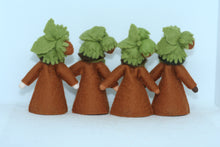 Hazelnut Fairy Doll – 2.5", 3" & 3.5" Handmade Felt Waldorf Decorations by Ambrosius