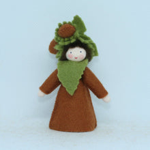 Handmade Hazelnut Fairy Doll by Ambrosius – Eco-Friendly Wool Felt Waldorf Toy from Eco Flower Fairies LLC