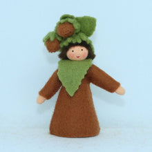 Handmade Hazelnut Fairy Doll by Ambrosius – Eco-Friendly Wool Felt Waldorf Toy from Eco Flower Fairies LLC
