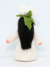 Hibiscus Fairy Doll – 2.5" Handmade Felt Waldorf Decoration by Ambrosius
