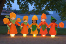 Handmade Japanese Lantern  Fairy Doll by Ambrosius – Eco-Friendly Wool Felt Waldorf Toy from Eco Flower Fairies LLC