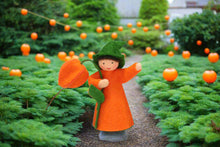 Handmade Japanese Lantern  Fairy Doll by Ambrosius – Eco-Friendly Wool Felt Waldorf Toy from Eco Flower Fairies LLC