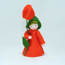 Handmade Japanese Lantern  Fairy Doll by Ambrosius – Eco-Friendly Wool Felt Waldorf Toy from Eco Flower Fairies LLC
