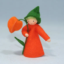 Handmade Japanese Lantern  Fairy Doll by Ambrosius – Eco-Friendly Wool Felt Waldorf Toy from Eco Flower Fairies LLC