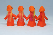 Japanese Lantern Fairy Doll – 2.5", 3" & 3.5" Handmade Felt Waldorf Decorations by Ambrosius