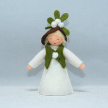Handmade Mistletoe Fairy Doll by Ambrosius – Eco-Friendly Wool Felt Waldorf Toy from Eco Flower Fairies LLC