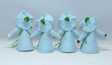 Morning Glory Fairy Doll – 2.5", 3" & 3.5" Handmade Felt Waldorf Decorations by Ambrosius