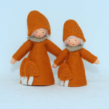 Handmade Lobster Mushroom Fairy Doll by Ambrosius – Eco-Friendly Wool Felt Waldorf Toy from Eco Flower Fairies LLC