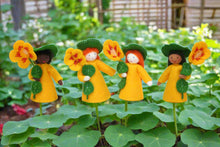 Handmade Nasturtium Fairy Doll by Ambrosius – Eco-Friendly Wool Felt Waldorf Toy from Eco Flower Fairies LLC