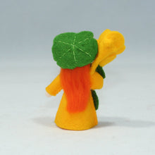 Nasturtium Fairy Doll – 2.5" & 3" Handmade Felt Waldorf Decorations by Ambrosius