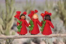 Ocotillo Fairy Doll – 2.5" & 3" Handmade Felt Waldorf Decoration by Ambrosius