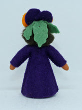 Pansy Fairy Doll – 2.5" & 3" Handmade Felt Waldorf Decoration by Ambrosius