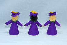 Pansy Fairy Doll – 2.5" & 3" Handmade Felt Waldorf Decoration by Ambrosius
