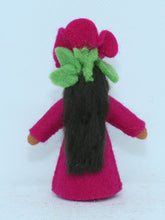 Petunia Fairy Doll – 2.5" Handmade Felt Waldorf Decoration by Ambrosius