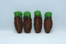 Pine Cone Baby Doll – 2.5" Handmade Felt Waldorf Decoration by Ambrosius