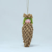 Handmade Pine Cone Baby Doll by Ambrosius – Eco-Friendly Wool Felt Waldorf Toy from Eco Flower Fairies LLC