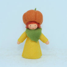 Handmade Pumpkin Fairy Doll by Ambrosius – Eco-Friendly Wool Felt Waldorf Toy from Eco Flower Fairies LLC