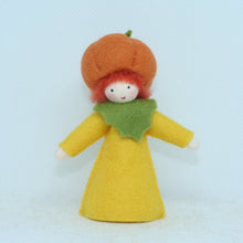 Handmade Pumpkin Fairy Doll by Ambrosius – Eco-Friendly Wool Felt Waldorf Toy from Eco Flower Fairies LLC