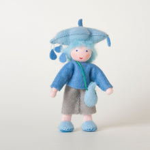 Naturekin World - Rain Child Doll – 3.5" Handmade Felt Waldorf Decoration by Ambrosius