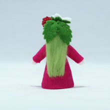 Raspberry Fairy Doll – 2.5" & 3" Handmade Felt Waldorf Decorations by Ambrosius