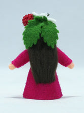 Raspberry Fairy Doll – 2.5" & 3" Handmade Felt Waldorf Decorations by Ambrosius
